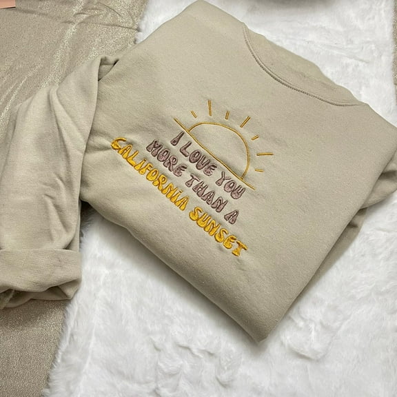 California Sunset Music Embroidered Sweatshirt