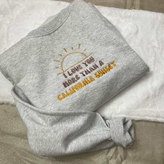 California Sunset Music Embroidered Sweatshirt