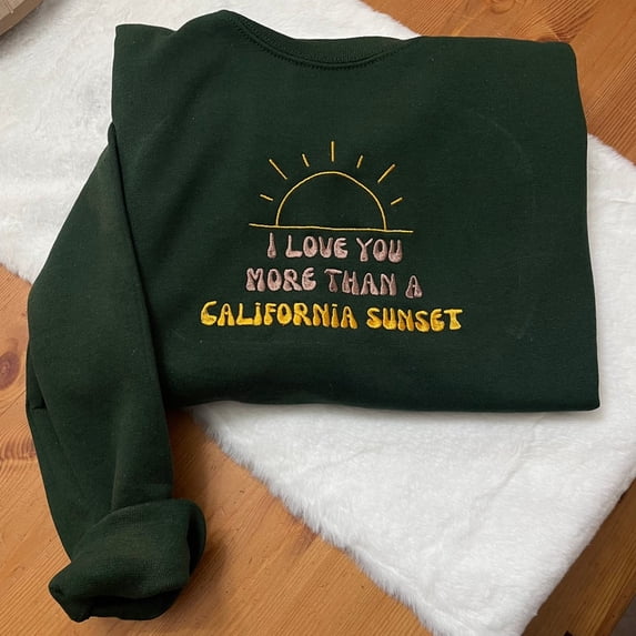 California Sunset Music Embroidered Sweatshirt