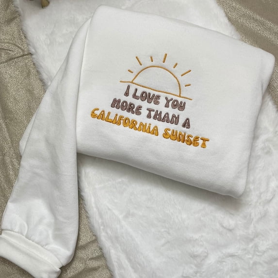 California Sunset Music Embroidered Sweatshirt