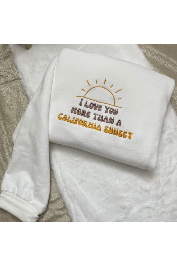 California Sunset Music Embroidered Sweatshirt
