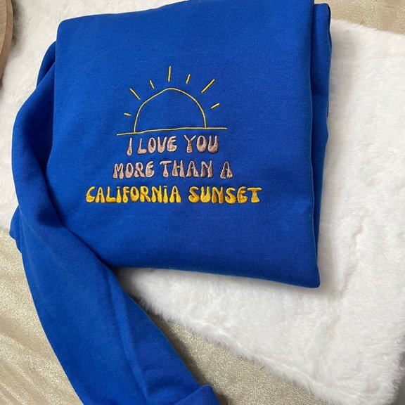 California Sunset Music Embroidered Sweatshirt