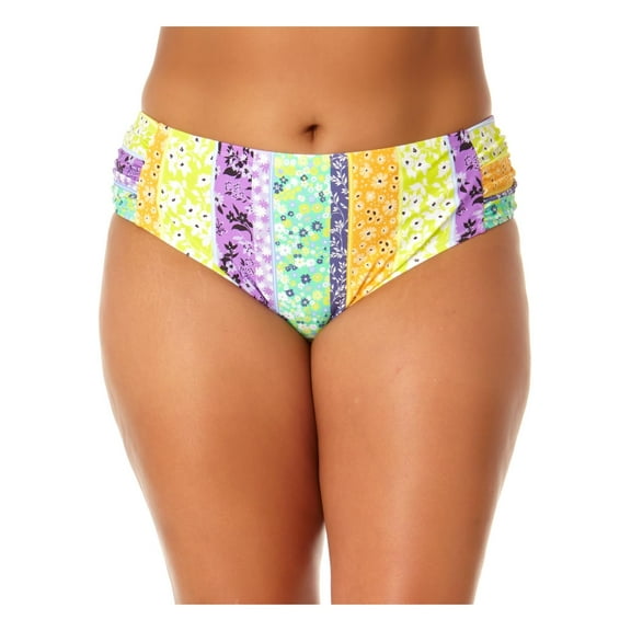California Sunshine Womens Printed Mid-Rise Swim Bottom Separates