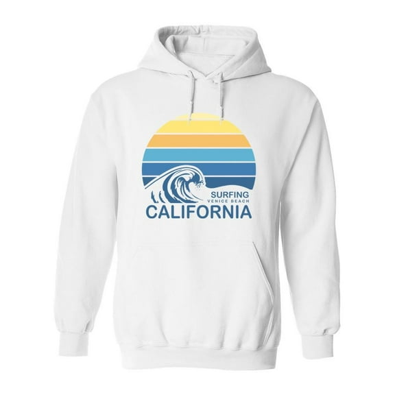 California Surf Design Hoodie Men -Image by Shutterstock, Male Large