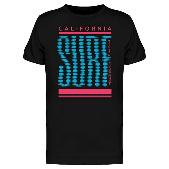 California Surf Lettering T-Shirt Men -Image by Shutterstock, Male 3X-Large