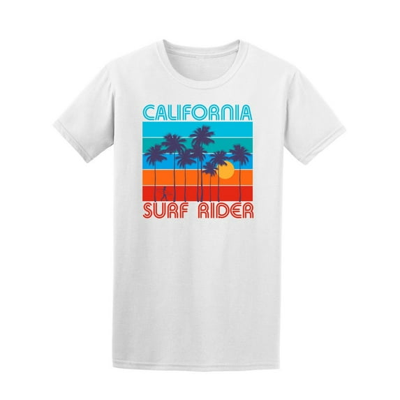 California Surf Rider T-Shirt Men -Image by Shutterstock, Male Medium