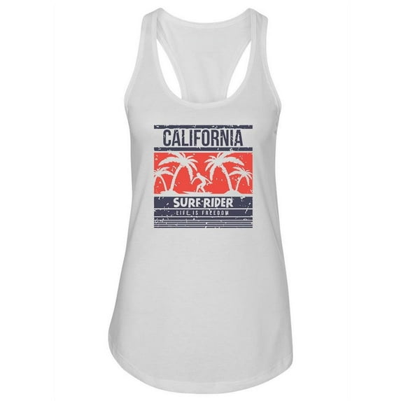 California Surf Rider. Tank Women -Image by Shutterstock, Female XX-Large