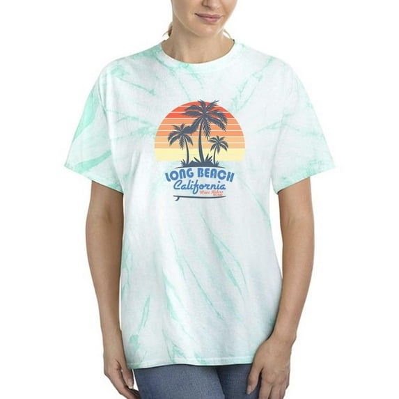 California Surfer Sunset Tie Dye Cyclone Women -Image by Shutterstock, Female XX-Large