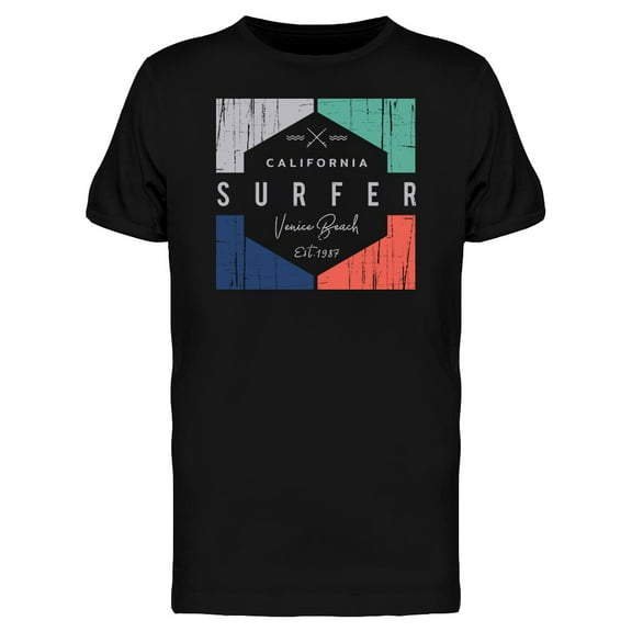 California Surfer Venice T-Shirt Men -Image by Shutterstock, Male 3X-Large