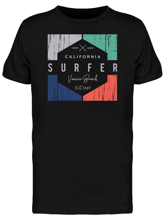 California Surfer Venice T-Shirt Men -Image by Shutterstock, Male XX-Large