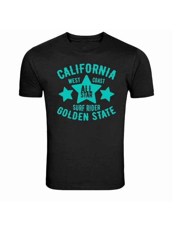 California Surfers Long Beach Ride The Wave Graphic Design For Everyday Style T-Shirt, Size S-5XL