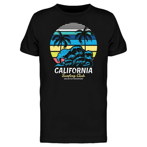 California Surfing Club Colored T-Shirt Men -Image by Shutterstock, Male XX-Large