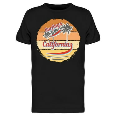 California Surfing Sunset Beach T-Shirt Men -Image by Shutterstock, Male x-Large