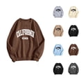 thumbnail image 1 of California Sweatshirts for Women Long Sleeve Crewneck Casual Sweatshirt Pullover Tops Fall Winter Outfits Streetwear, 1 of 6