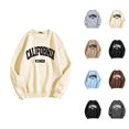 thumbnail image 1 of California Sweatshirts for Women Long Sleeve Crewneck Casual Sweatshirt Pullover Tops Fall Winter Outfits Streetwear, 1 of 6