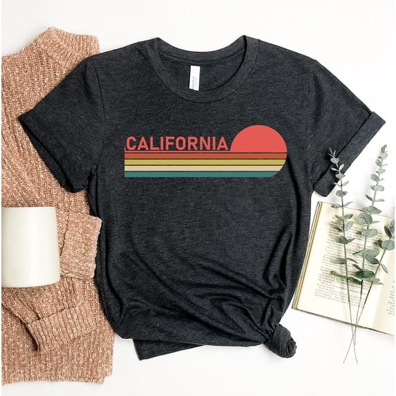 California T-shirt Vacation Shirt Cali Girl Gift Tee Travel Top Road Trip State West Cost Trendy