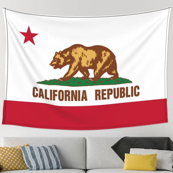 California Tapestry Home Decor Tapestry Living Room Bedroom Decoration Tapestry (90''L*60''W)