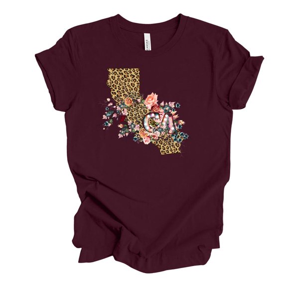 California Tee, Super Cute Leo.Pard Print California, Ca Shirt, California, Ca Unisex S-5XL Hot Trending Shirt, Vintage Birthday Gift