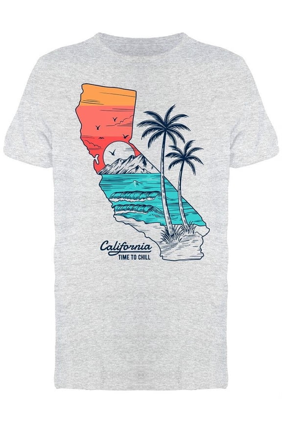 California, Time To Chill T-Shirt Men -Image by Shutterstock, Male 3X-Large