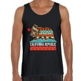 thumbnail image 1 of California Tribal Bear USA State Tank Top for Men - S M L XL 2XL California Graphic Tee - Best Patriotic Cali Outfit Tee Top Gift, 1 of 2