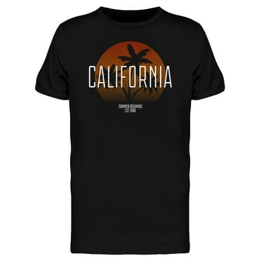 California Typography 1980 T-Shirt Men -Image by Shutterstock, Male x-Large