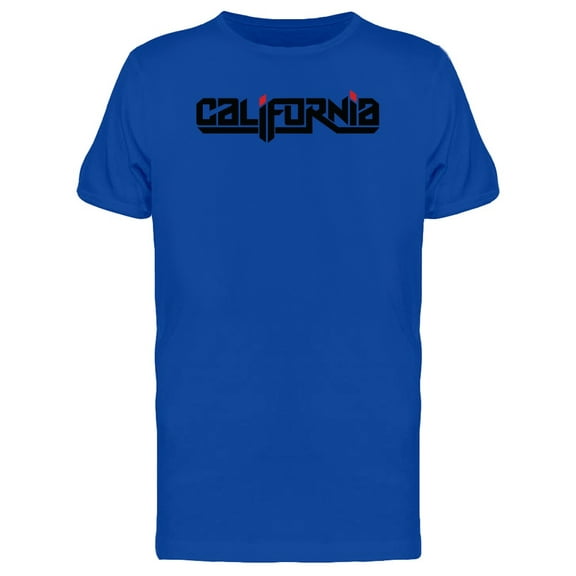California Typography City T-Shirt Men -Image by Shutterstock, Male 3X-Large