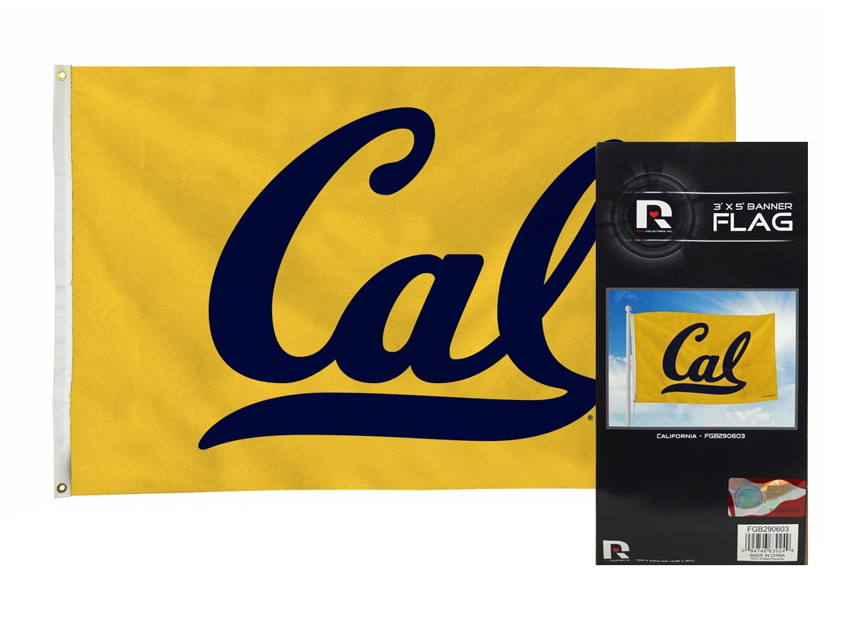 California UC Berkeley Golden Bears Indoor Outdoor 3 x 5 Banner Flag with grommets for hanging