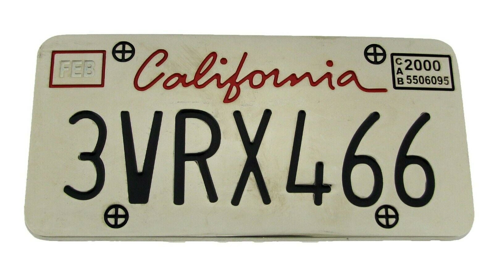 California US License Plate Belt Buckle - Walmart.com
