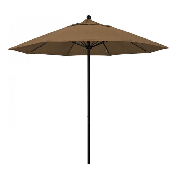 California Umbrella 103" Brown Solid Print Octagon Market Patio Umbrella