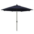 thumbnail image 1 of California Umbrella 11 Ft. Octagonal Aluminum Auto Tilt Patio Umbrella W/ Crank Lift & Aluminum Ribs - Bronze Frame / Olefin Navy Blue Canopy, 1 of 6
