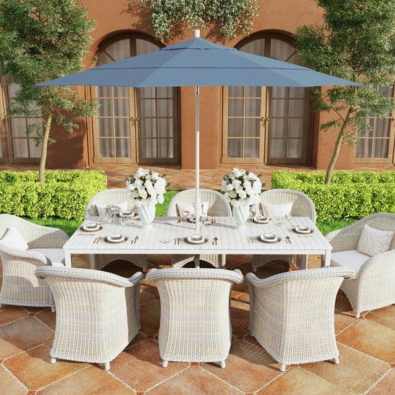 California Umbrella 11' Patio Umbrella in Air Blue