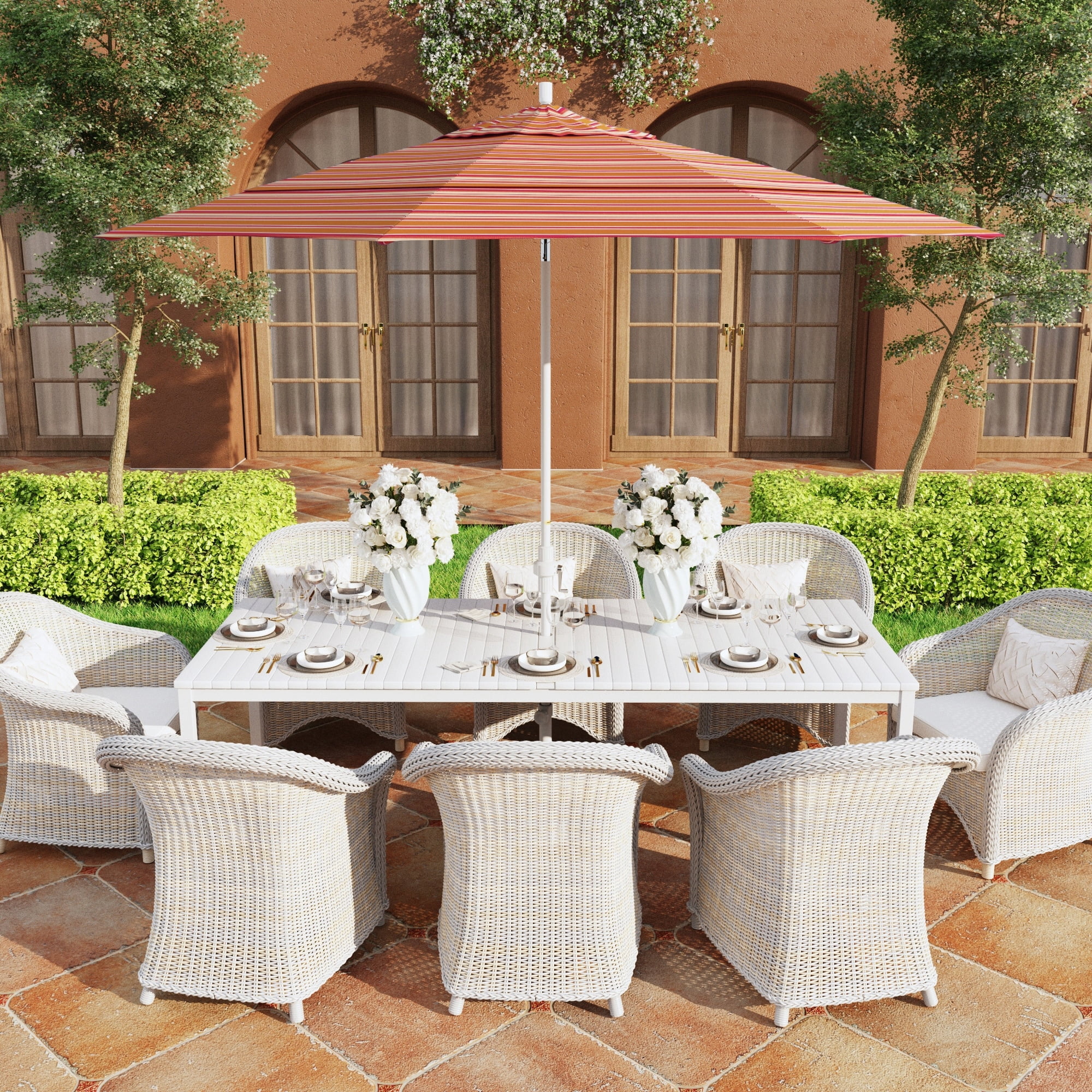11 ft half patio umbrella Half Umbrella
