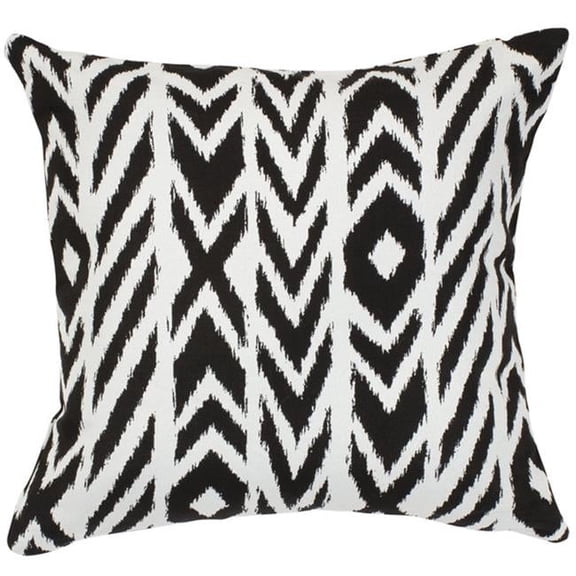 California Umbrella  18 x 18 in. Pacifica Accent Throw Pillow, Fire Island Charcoal Olefin