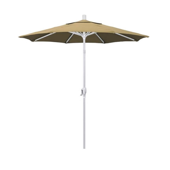 California Umbrella 7.5' Aluminum Pole Patio Umbrella in Champagne