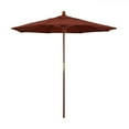 thumbnail image 1 of California Umbrella 7.5 Ft. Octagonal Hardwood Patio Umbrella W/ Push Lift & Hardwood Ribs - Sunbrella Canvas Henna Canopy, 1 of 6
