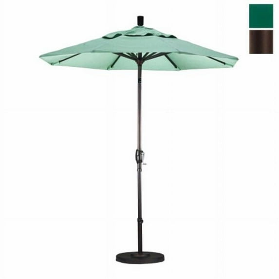California Umbrella 7.5' Patio Umbrella in Forest Green