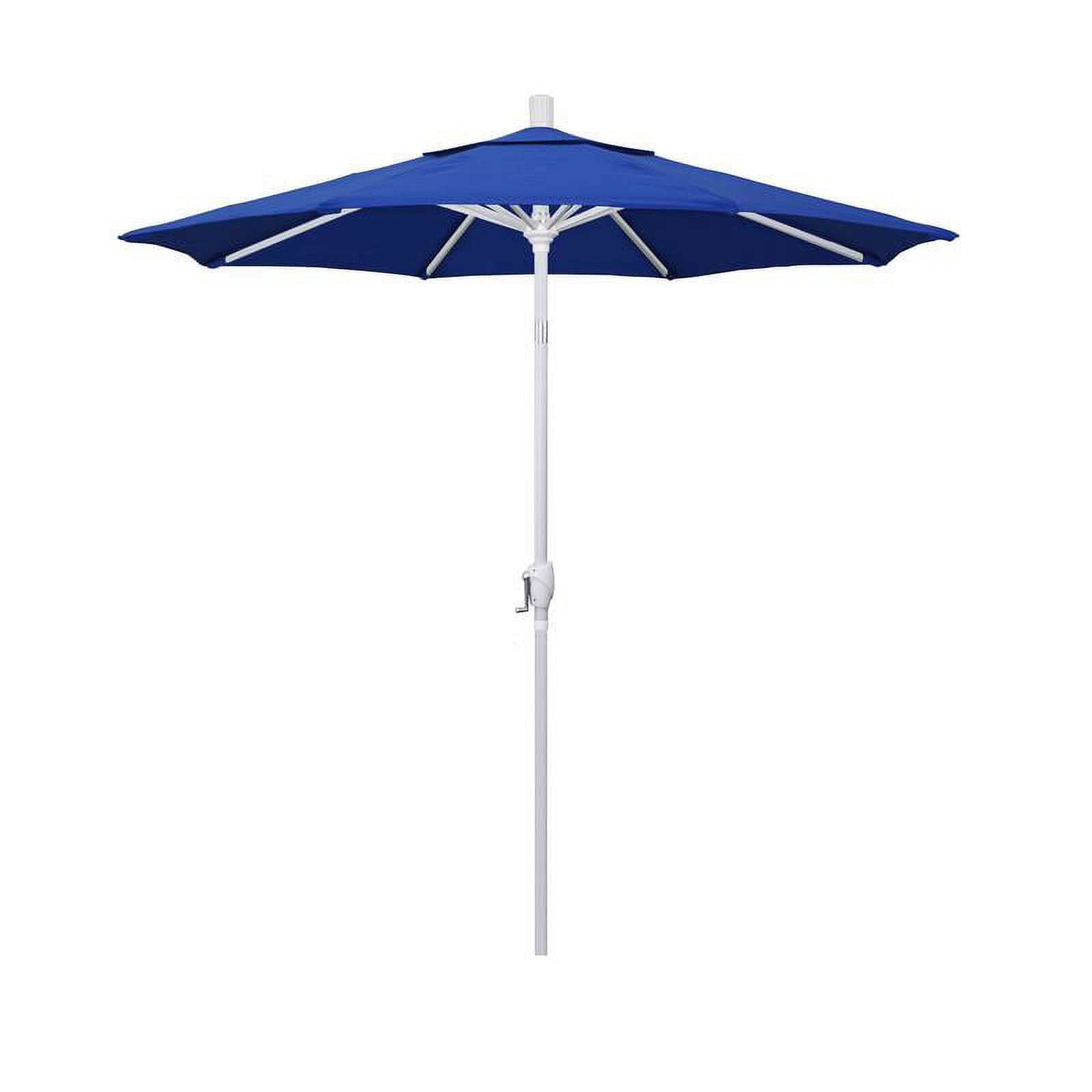 California Umbrella 7.5' Patio Umbrella in Pacifica Pacific Blue/Matted White - image 1 of 3