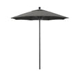 thumbnail image 1 of 7.5' Venture Series Patio Umbrella With Bronze Aluminum Pole Fiberglass Ribs Push Lift With Sunbrella 1A Charcoal Fabric, 1 of 2