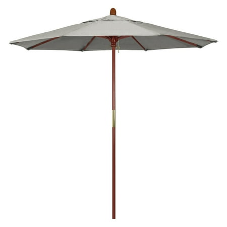 California Umbrella 7.5 ft. Marenti Wood Sunbrella Market Umbrella