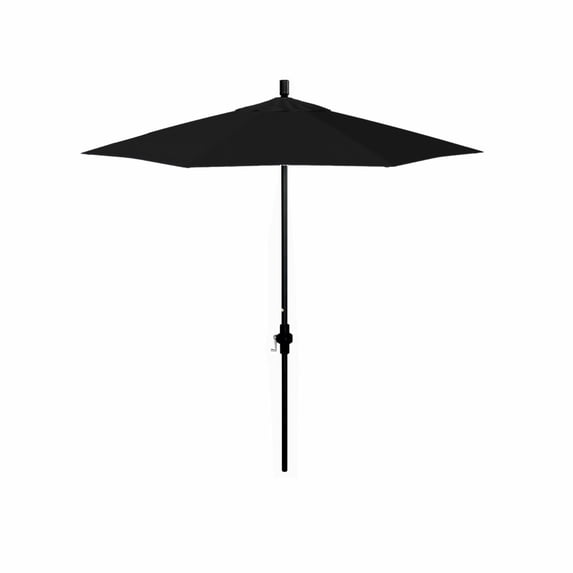 California Umbrella 7.5 ft. Sun Master Series Olefin Fabric Collar Tilt Crank Lift Patio Umbrella