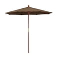 thumbnail image 1 of California Umbrella  7.5 ft. Wood Market Umbrella Pulley Open Marenti Wood-Sunbrella-Cocoa 7.5 ft., 1 of 1