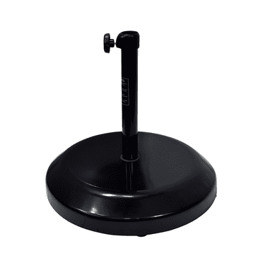 California Umbrella 75LBS Umbrella Base with Steel Cover with Concrete Black