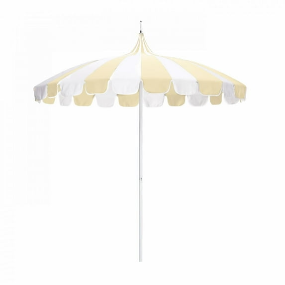 California Umbrella 8.5 ft. Pagoda Series Sunbrella Fabric Push Lift Patio Umbrella