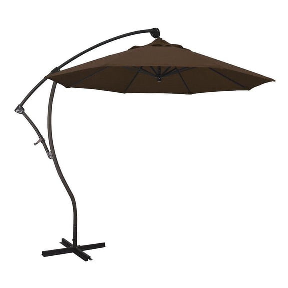 California Umbrella 9' Cantilever Umbrella in Teak