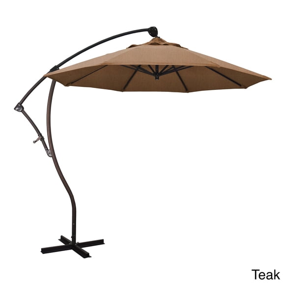 California Umbrella 9' Cantilever Umbrella in Teak