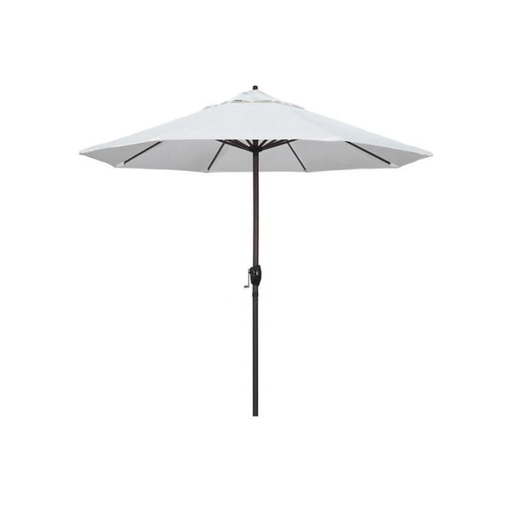California Umbrella 9' Casa Tilt Crank Lift Patio Umbrella in Natural