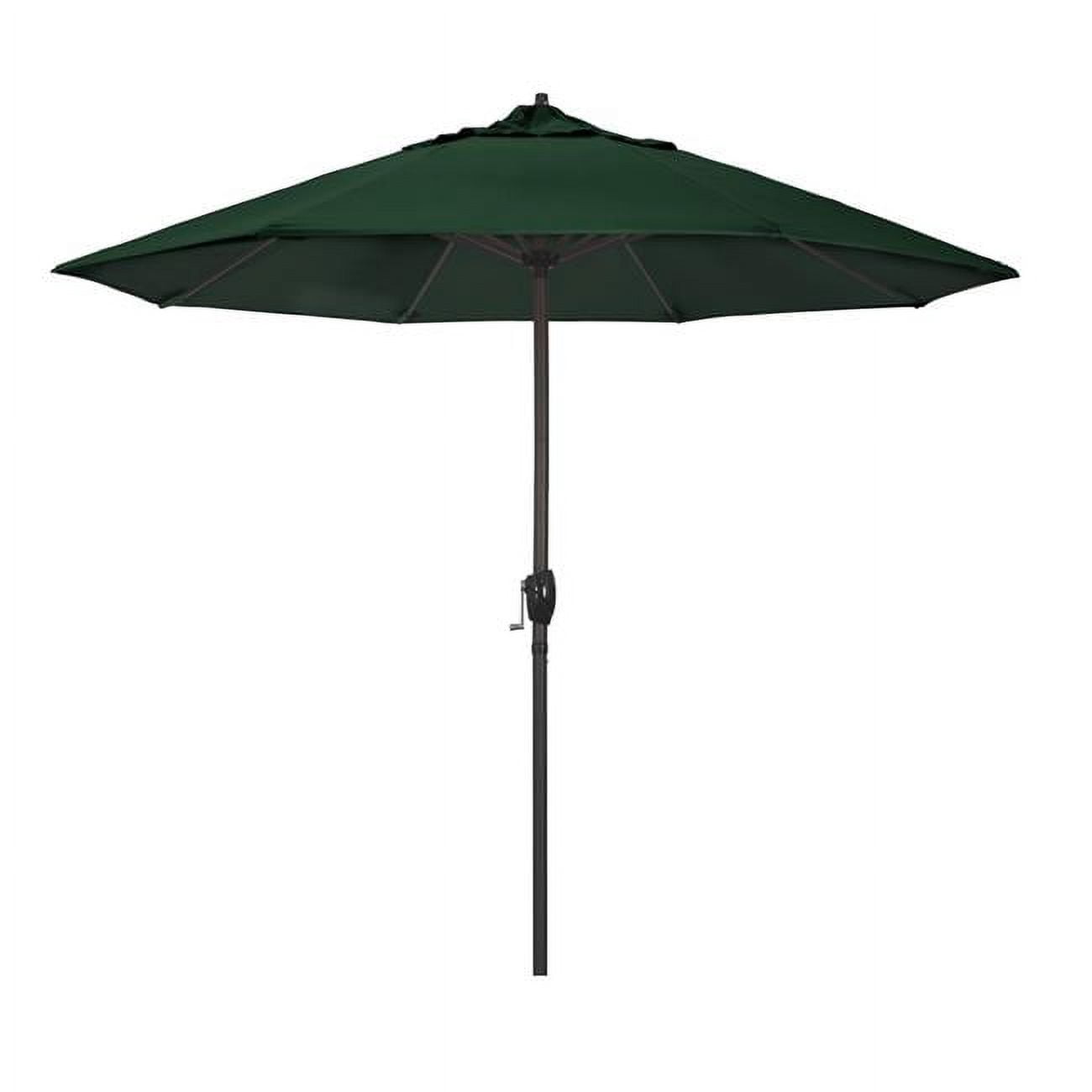 California Umbrella 9' Casa Sunbrella Tilt Crank Lift Patio Umbrella in Forest