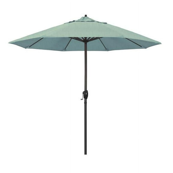 California Umbrella 9' Casa Sunbrella Tilt Crank Lift Patio Umbrella in Spa