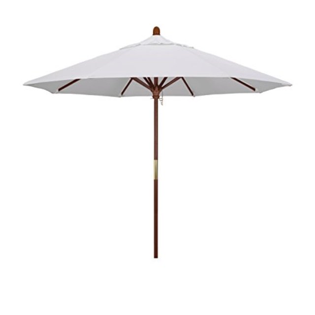 California Umbrella 9 ft. Marenti Wood Pacifica Market Umbrella