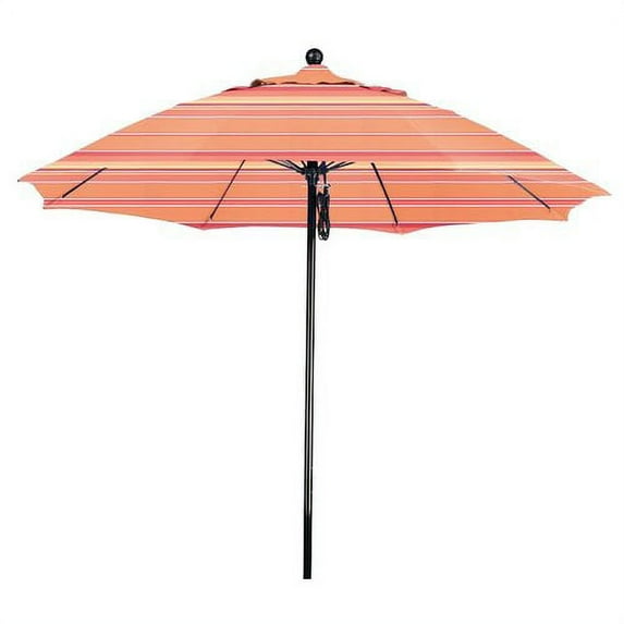 California Umbrella Oceanside 9' Black Market Umbrella in Dolce Mango